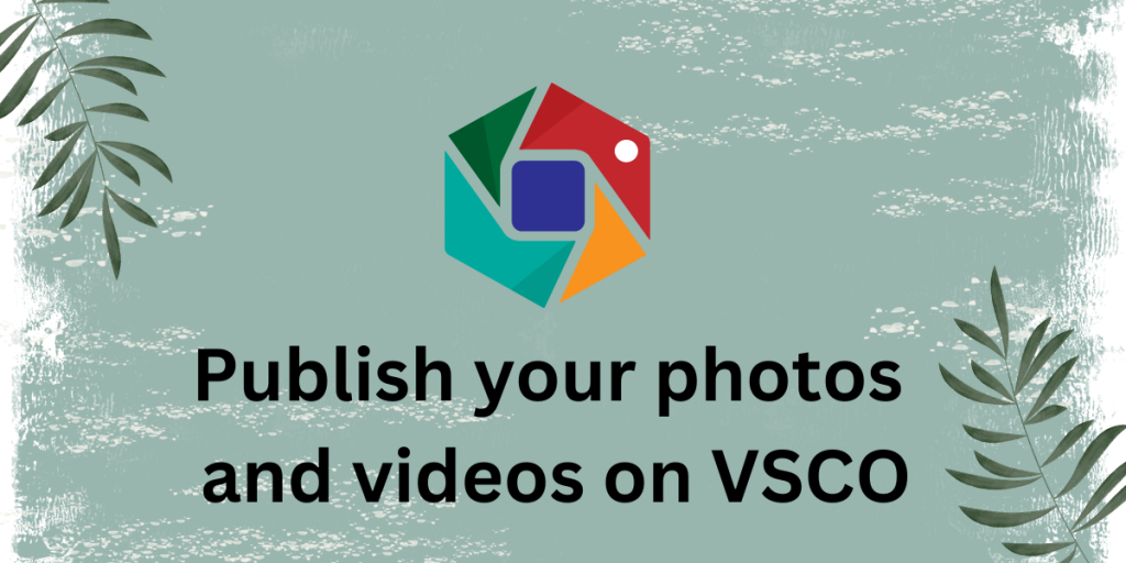 Publish your photos and videos on VSCO